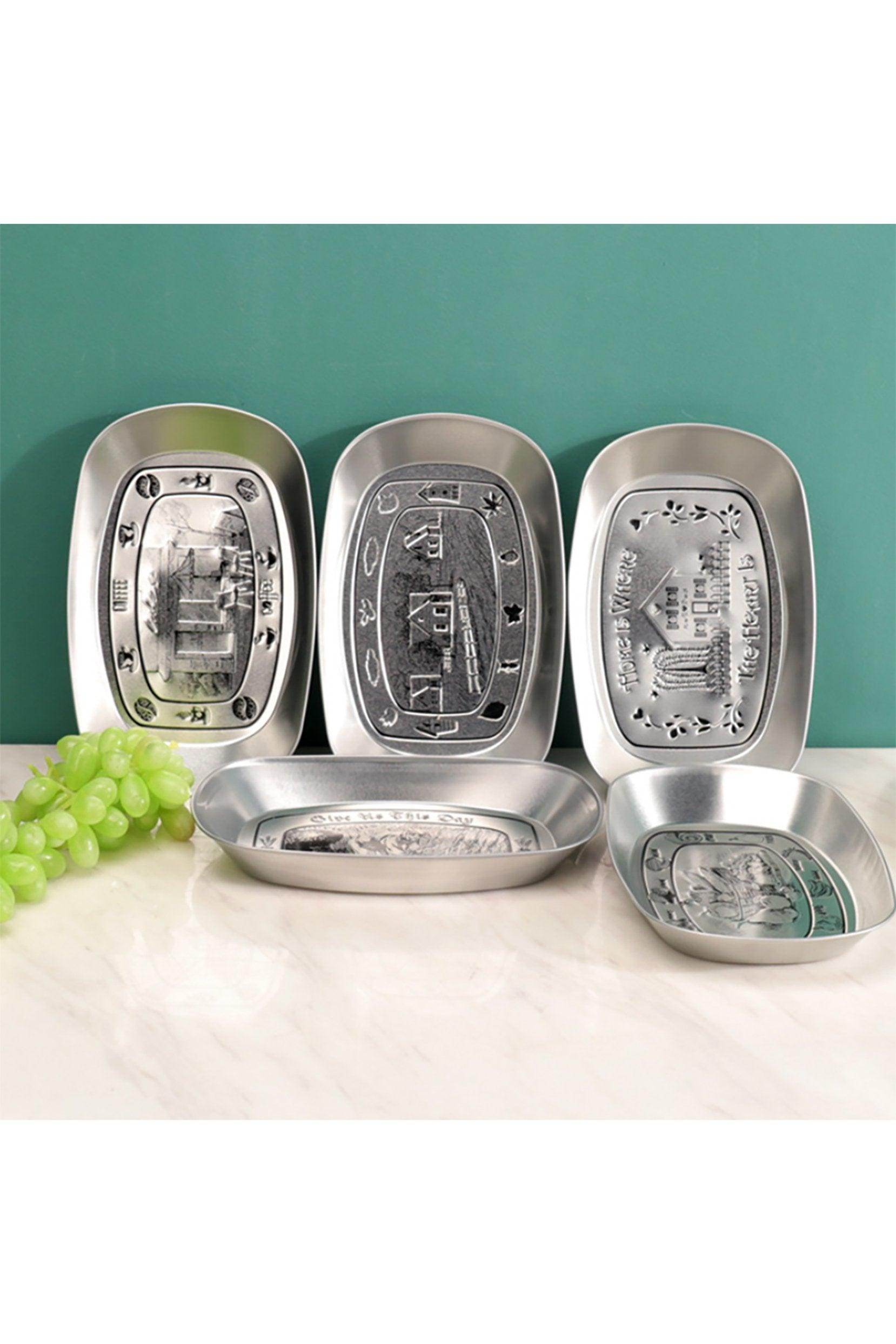 Rustic Dcorative Trays 10in by 6in CGF0237 (Set of 5 pcs) - COCOMELODY